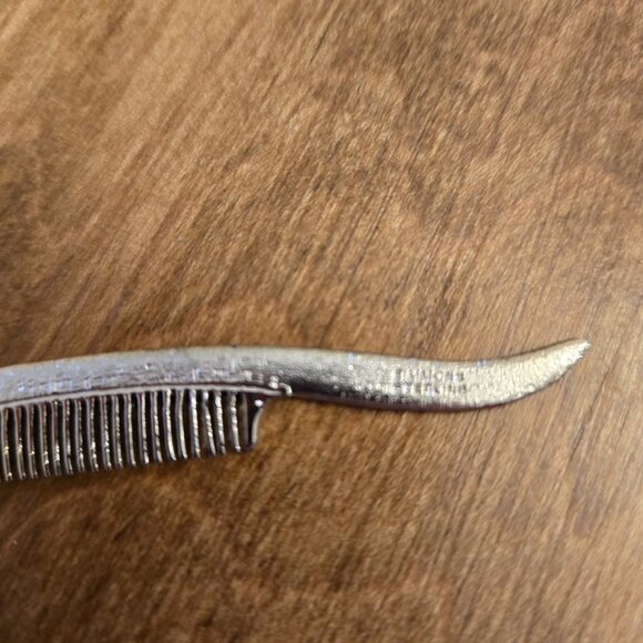 BRAEMOOR SIMMONS STERLING SILVER MUSTACHE COMB NIB - Picture 6 of 7